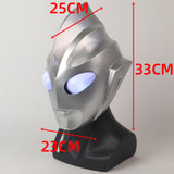 Fanrek Ultraman Cosplay Latex LED light Helmet Halloween Props