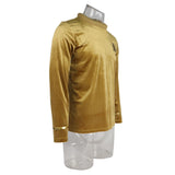 Star Trek TOS Captain Pike Kirk Top Shirt The Original Series Cosplay Uniform Halloween Costumes Man Adult - bfjcosplayer