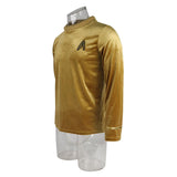 Star Trek TOS Captain Pike Kirk Top Shirt The Original Series Cosplay Uniform Halloween Costumes Man Adult - bfjcosplayer