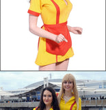 Bankruptcy Sister Cosplay Uniform Skirt Bankruptcy Girl Waiter Maid Outfit Women Cosplay Max Caroline Costume Halloween Party Pr