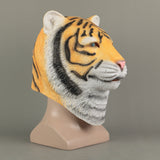 Animal Mask Cosplay Tiger Yellow Mask Animals Tigers Masks Masquerade Halloween Party Funny Dressed Costume Prop