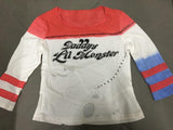 2016 Movie Cosplay Suicide Squad Harley Quinn Costume T Shirt Daddy's Lil Monster T-Shirt Joker Cosplay Costumes Full Set - bfjcosplayer