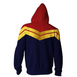 Captain Marvel Cosplay Costume Carol Danvers 2019 Superhero Hoodie Halloween Costumes Ms. Marvel Jacket Cosplay - bfjcosplayer