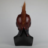 Captain Marvel Helmet Cosplay Prop Mask for Halloween Red with Yellow hair Latex Mask Halloween Cosplay Costume Prop - bfjcosplayer