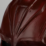 Captain Marvel Helmet Cosplay Prop Mask for Halloween Red with Yellow hair Latex Mask Halloween Cosplay Costume Prop - bfjcosplayer