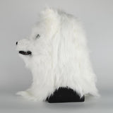 Cosplay Latex Mask Carnival Prop Costume Masks Adult Animal White Dog Mask Can Open Mouth Cosplay Halloween Party - bfjcosplayer