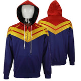 3D Printed Captain Marvel Carol Danvers Ms Marvel Costumes Hoodies Sweatshirts Tracksuit Casual Zipper Hooded Jacket Clothing - bfjcosplayer