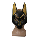 Egyptian Anubis Cosplay Face Mask Latex foam Canis spp Wolf Head Animal Masquerade Props Party Halloween Fancy Dress Ball - bfjcosplayer
