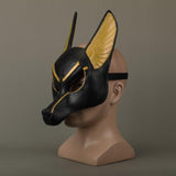 Egyptian Anubis Cosplay Face Mask Latex foam Canis spp Wolf Head Animal Masquerade Props Party Halloween Fancy Dress Ball - bfjcosplayer