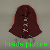 BrightBurn Red Hood Kids Cosplay Scary Horror Mask Costumes Halloween Mask Full Head Breathable Props - bfjcosplayer