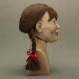 2019 The Conjuring Annabelle Mask Latex Cosplay Halloween Scary Movie Adult Mask Props - bfjcosplayer