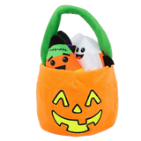 Halloween Basket Plush Toy Soft Stuffed Gift Dolls for Kids Boys Girls