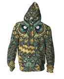 BFJmz Owl Hooded Sweater 3D Printing Coat Zipper Coat Leisure Sports Sweater Autumn And Winter - bfjcosplayer