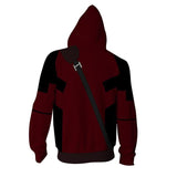 BFJmz Marvel Deadpool 3D Printing Coat Zipper Coat Leisure Sports Sweater  Autumn And Winter - bfjcosplayer