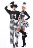 BFJFY Men Women Halloween Circus Clown Magician Couples Cosplay Costume - bfjcosplayer