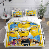 Minions The Rise of Gru Bedding Sets Duvet Cover Halloween Cosplay Comforter Sets