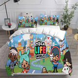 Toca Life World Bedding Sets Duvet Cover Halloween Cosplay Comforter Sets