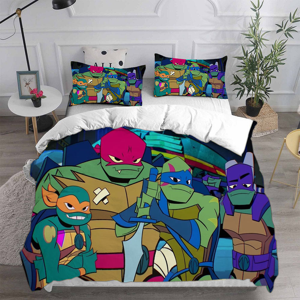 Rise of the Teenage Mutant Ninja Turtles Cosplay Bedding Sets Duvet Cover Halloween Comforter Sets