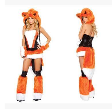 BFJFY Halloween Women Animal Costume Polar Bear Fox Cosplay Uniform - bfjcosplayer