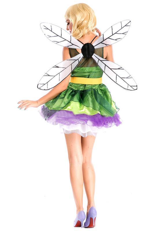 BFJFY Halloween Fairy Dress With Wings Fairy Cosplay Costume For Women - bfjcosplayer