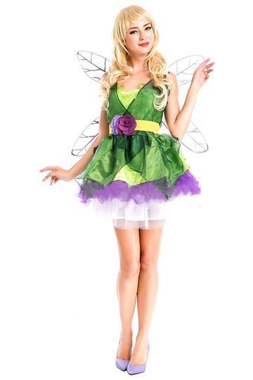 BFJFY Halloween Fairy Dress With Wings Fairy Cosplay Costume For Women - bfjcosplayer