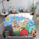 Toca Life World Bedding Sets Duvet Cover Halloween Cosplay Comforter Sets