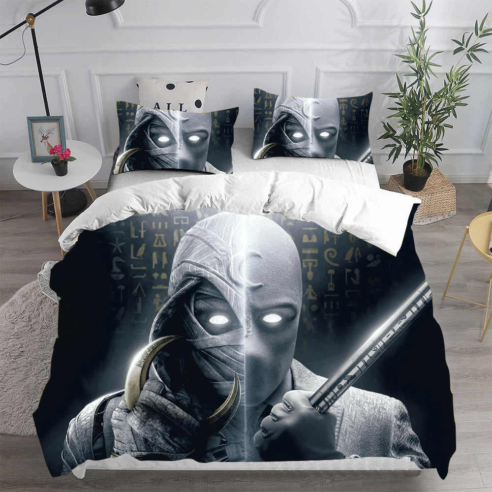Moon Knight Cosplay Bedding Sets Duvet Cover Halloween Comforter Sets