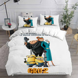 Minions The Rise of Gru Bedding Sets Duvet Cover Halloween Cosplay Comforter Sets