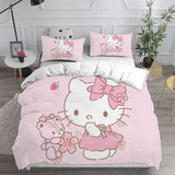 Hello Kitty Cosplay Bedding Sets Duvet Cover Halloween Comforter Sets