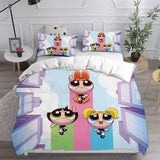 The Powerpuff Girls Bedding Sets Duvet Cover Halloween Cosplay Comforter Sets