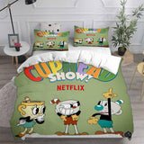 The Cuphead Show Bedding Sets Duvet Cover Halloween Cosplay Comforter Sets