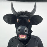 Black Bull Mask Moving Mouth Gift for Cosplay