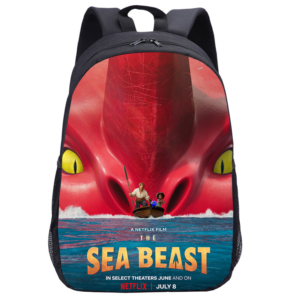 The Sea Beast Backpack School Bag Unisex Backpacks for Laptop Book Hiking Bags