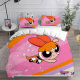 The Powerpuff Girls Bedding Sets Duvet Cover Halloween Cosplay Comforter Sets