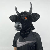 Black Bull Mask Moving Mouth Gift for Cosplay