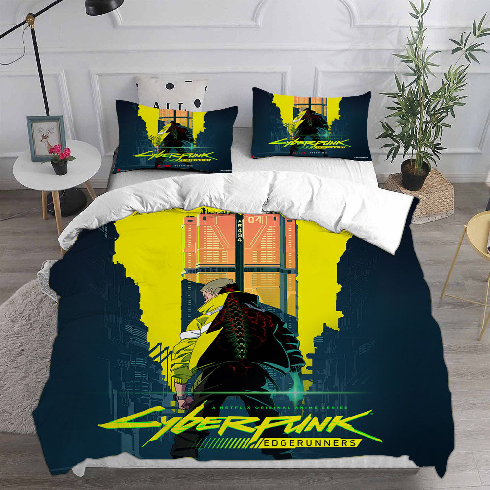 Cyberpunk Edgerunners Bedding Sets Duvet Cover Comforter Set