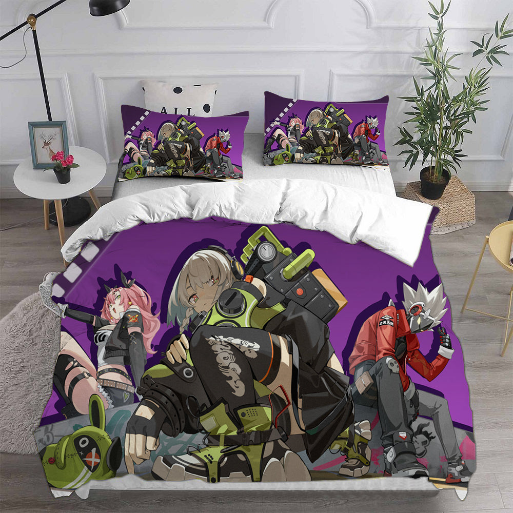 Zenless Zone Zero Bedding Sets Duvet Cover Halloween Cosplay Comforter Sets