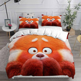 Turning Red Cosplay Bedding Sets Duvet Cover Halloween Comforter Sets