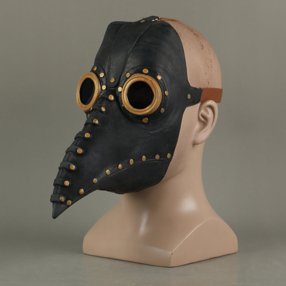 2020 Plague Doctor Beak Cosplay Helmet Halloween Latex Props