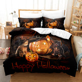 Halloween Pumpkin Cosplay Bedding Sets Duvet Cover Halloween Comforter Sets