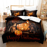 2021 Halloween Pumpkin Cosplay Bedding Sets Duvet Cover Halloween Comforter Sets