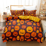 Halloween Pumpkin Cosplay Bedding Sets Duvet Cover Halloween Comforter Sets