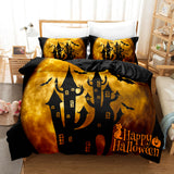 Halloween Pumpkin Cosplay Bedding Sets Duvet Cover Halloween Comforter Sets