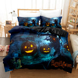 Halloween Pumpkin Cosplay Bedding Sets Duvet Cover Halloween Comforter Sets