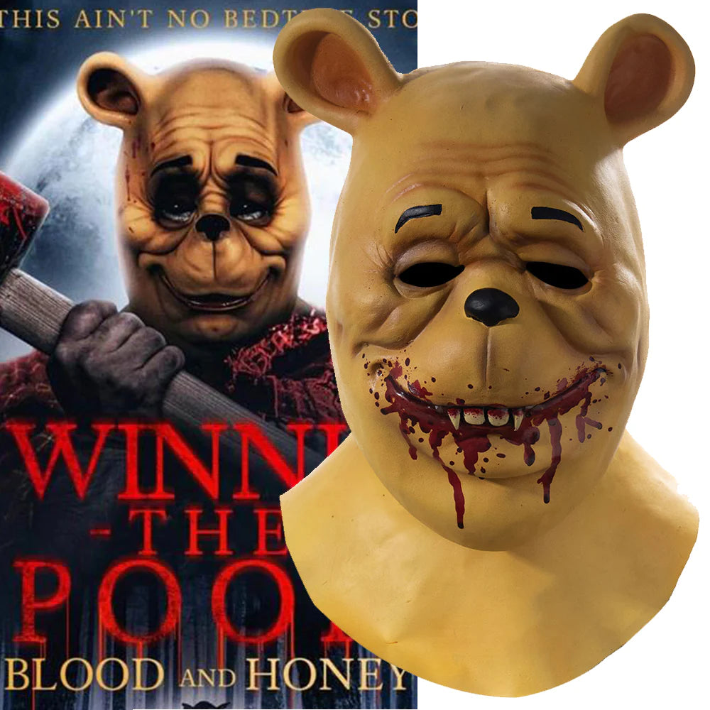 Winnie the Pooh: Blood and Honey Mask Halloween Cosplay Costume