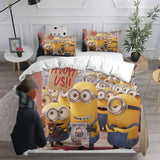 Minions The Rise of Gru Bedding Sets Duvet Cover Halloween Cosplay Comforter Sets