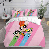 The Powerpuff Girls Bedding Sets Duvet Cover Halloween Cosplay Comforter Sets