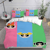 The Powerpuff Girls Bedding Sets Duvet Cover Halloween Cosplay Comforter Sets