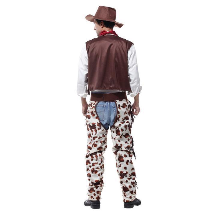 BFJFY Halloween Western Cow Boy Cosplay Costume For Men Kids - bfjcosplayer