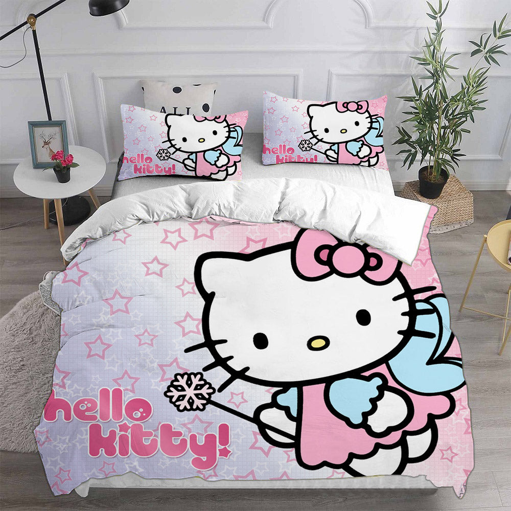Hello Kitty Cosplay Bedding Sets Duvet Cover Halloween Comforter Sets
